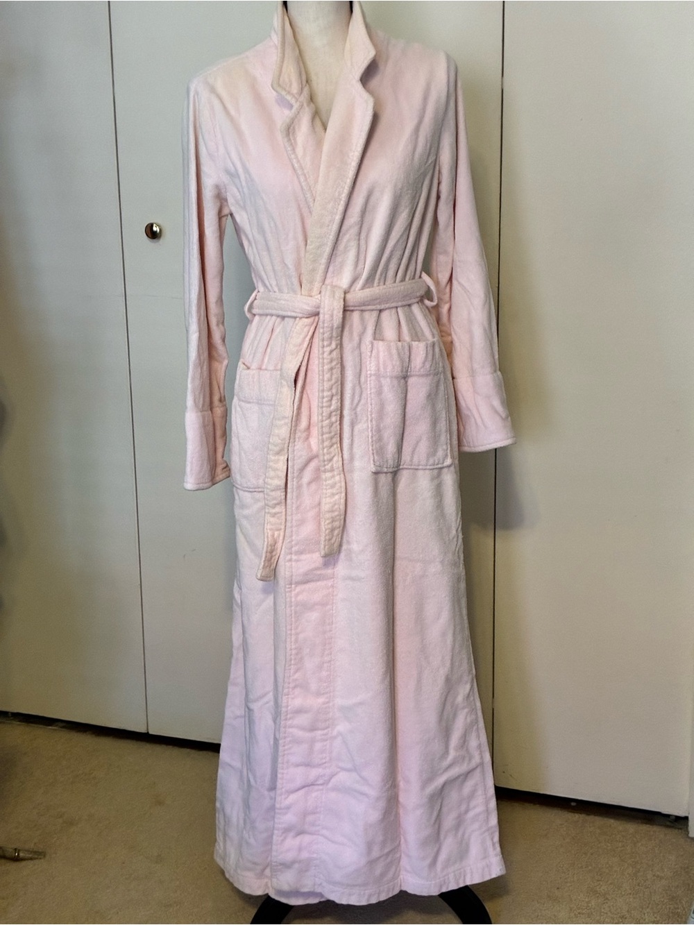 Vintage Brooks Brothers Ladies Long All Cotton, Absorbent Terry Cloth Robe